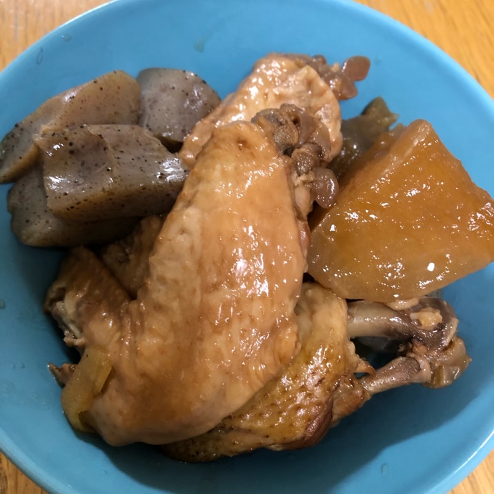 圧力鍋で時短 手羽先とこんにゃくと大根の煮物 レシピ 作り方 By Momokota1222 楽天レシピ 圧力鍋で時短 手羽先とこんにゃくと大根の煮物 レシピ 作り方 By Momokota1222 楽天レシピ